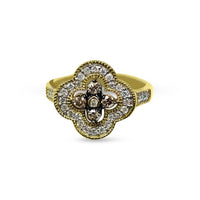 Thumbnail for LADIES RING 1/2 CT ROUND/CHOCOLATE DIAMOND 10K YELLOW GOLD
