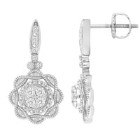 Thumbnail for LADIES EARRING 1/3 CT ROUND DIAMOND 10K WHITE GOLD