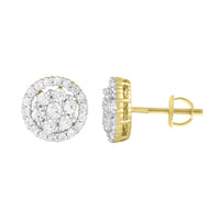 Thumbnail for LADIES EARRING 3/4 CT ROUND DIAMOND 10K YELLOW GOLD