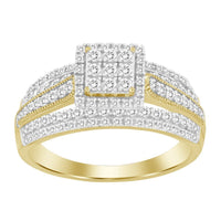 Thumbnail for LADIES RING 1/2 CT ROUND DIAMOND 10K YELLOW GOLD