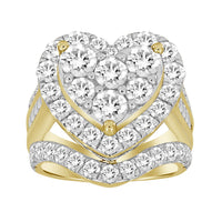 Thumbnail for LADIES RING 5 CT ROUND/BAGUETTE DIAMOND 10K YELLOW GOLD