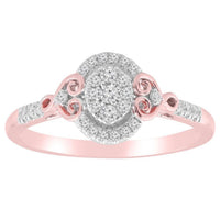 Thumbnail for LADIES RING 1/5 CT ROUND DIAMOND 10K ROSE GOLD