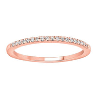 Thumbnail for 0.35CT RD DIAMONDS SET IN 14KT TTT WHITE YELLOW AND ROSE GOLD LADIES STACKBLE BAND