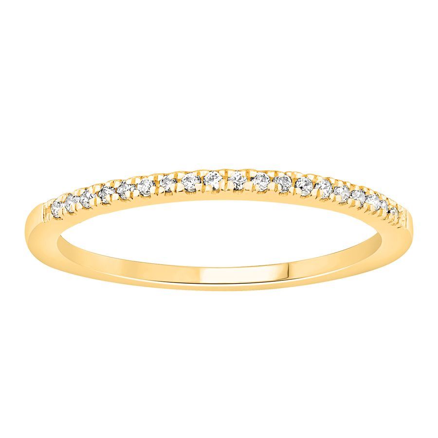 0.35CT RD DIAMONDS SET IN 14KT TTT WHITE YELLOW AND ROSE GOLD LADIES STACKABLE BAND