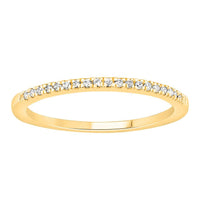 Thumbnail for 0.35CT RD DIAMONDS SET IN 14KT TTT WHITE YELLOW AND ROSE GOLD LADIES STACKABLE BAND