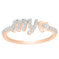 Thumbnail for LADIES RING 1/6 CT ROUND DIAMOND 10K ROSE GOLD