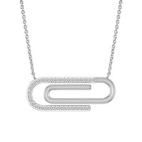 Thumbnail for LADIES NECKLACE 1/4 CT ROUND DIAMOND 10K WHITE GOLD