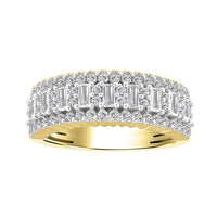 Thumbnail for LADIES RING 1 CT ROUND/BAGUETTE DIAMOND 14K YELLOW GOLD