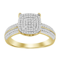 Thumbnail for LADIES RING 1/3 CT ROUND DIAMOND 10K YELLOW GOLD