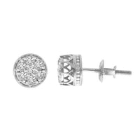 Thumbnail for LADIES EARRING 1/6 CT ROUND DIAMOND 10K WHITE GOLD