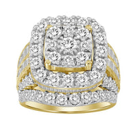 Thumbnail for LADIES RING 5 CT ROUND/BAGUETTE DIAMOND 10K YELLOW GOLD