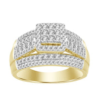 Thumbnail for LADIES RING 1 CT ROUND DIAMOND 10K YELLOW GOLD