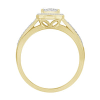 Thumbnail for LADIES RING 1/4 CT ROUND DIAMOND 10K YELLOW GOLD