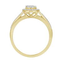 Thumbnail for LADIES RING 1/4 CT ROUND DIAMOND 10KYELLOW GOLD