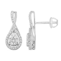 Thumbnail for LADIES EARRING 1/3 CT ROUND DIAMOND 10K WHITE GOLD