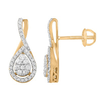 Thumbnail for LADIES EARRING 1/3 CT ROUND DIAMOND 10K ROSE GOLD