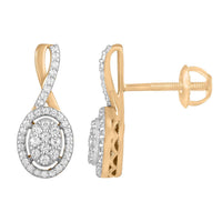 Thumbnail for LADIES EARRING 1/3 CT ROUND DIAMOND 10K ROSE GOLD