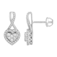Thumbnail for LADIES EARRING 1/3 CT ROUND DIAMOND 10K WHITE GOLD