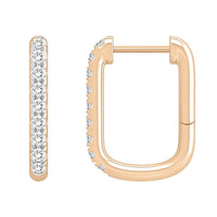 Thumbnail for LADIES EARRING 1/4 CT ROUND DIAMOND 10K ROSE GOLD