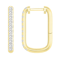 Thumbnail for LADIES EARRING 1/2 CT ROUND DIAMOND 10K YELLOW GOLD