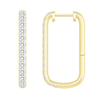 Thumbnail for LADIES EARRING 1 CT ROUND DIAMOND 10K YELLOW GOLD