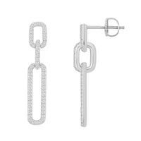 Thumbnail for LADIES EARRING 1/4 CT ROUND DIAMOND 10K WHITE GOLD