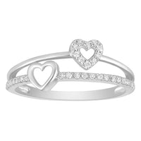 Thumbnail for LADIES RING 1/6 CT ROUND DIAMOND 10K WHITE GOLD