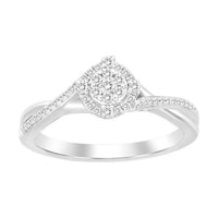 Thumbnail for LADIES RING 1/5 CT ROUND DIAMOND 10K WHITE GOLD