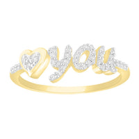 Thumbnail for LADIES RING 1/6 CT ROUND DIAMOND 10K YELLOW GOLD