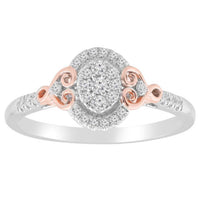 Thumbnail for LADIES RING 1/5 CT ROUND DIAMOND 10K WHITE/ROSE GOLD