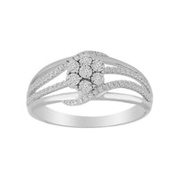 Thumbnail for LADIES RING 1/4 CT ROUND DIAMOND 10K WHITE GOLD