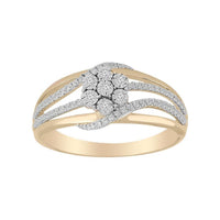 Thumbnail for LADIES RING 1/4 CT ROUND DIAMOND 10K YELLOW GOLD