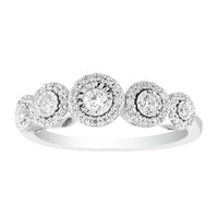 Thumbnail for LADIES RING 1/3 CT ROUND DIAMOND 10K WHITE GOLD