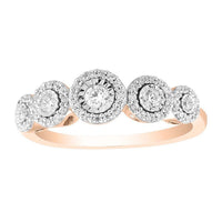 Thumbnail for LADIES RING 1/3 CT ROUND DIAMOND 10K ROSE GOLD