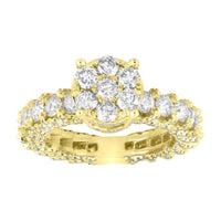 Thumbnail for LADIES RING 3 1/4 CT ROUND DIAMOND 14K YELLOW GOLD