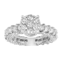 Thumbnail for LADIES RING 3 1/4 CT ROUND DIAMOND 14K WHITE GOLD