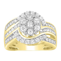 Thumbnail for LADIES RING 1 CT ROUND DIAMOND 10K YELLOW GOLD