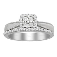 Thumbnail for LADIES RING 1/5 CT ROUND DIAMOND 10K WHITE GOLD