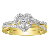 Thumbnail for LADIES RING 1/6 CT ROUND DIAMOND 10K YELLOW GOLD