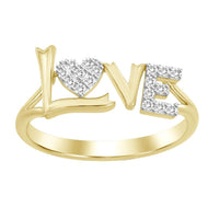 Thumbnail for LADIES RING 1/10 CT ROUND DIAMOND 10K YELLOW GOLD
