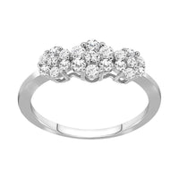 Thumbnail for LADIES RING 1/2 CT ROUND DIAMOND 10K WHITE GOLD