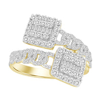 Thumbnail for LADIES RING 3/4 CT ROUND/BAGUETTE DIAMOND 10K YELLOW GOLD