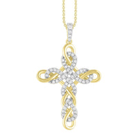 Thumbnail for LADIES PENDANT 1/5 CT ROUND DIAMOND 10K YELLOW GOLD