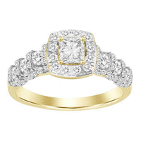 Thumbnail for LADIES RING 1 CT ROUND DIAMOND 14K YELLOW GOLD (SI QUALITY)