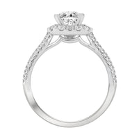 Thumbnail for LADIES RING 3/4 CT ROUND/CUSHION DIAMOND 14K WHITE GOLD(CENTER-1 / SEMI MOUNT)