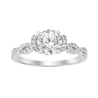 Thumbnail for LADIES RING 1/4 CT ROUND DIAMOND 14K WHITE GOLD(CENTER-1/ SEMI MOUNT)