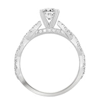 Thumbnail for LADIES RING 1/3 CT ROUND/OVAL DIAMOND 14K WHITE GOLD(CENTER-1/ SEMI MOUNT)