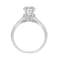Thumbnail for LADIES RING 1/3 CT  ROUND/PEAR DIAMOND 14K WHITE GOLD(CENTER-1/ SEMI MOUNT)