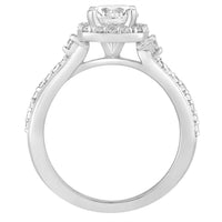 Thumbnail for LADIES RING 1/3 CT ROUND DIAMOND 14K WHITE GOLD(CENTER-1 / SEMI MOUNT)