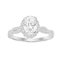 Thumbnail for LADIES RING 1/2 CT ROUND DIAMOND 14K WHITE GOLD(CENTER-1 / SEMI MOUNT)